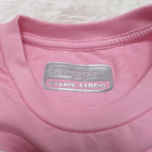 Kappa Girls Pink Crew Neck Pullover Loopknit Long Sleeve Sweatshirt NWOT - Picture 3 of 10